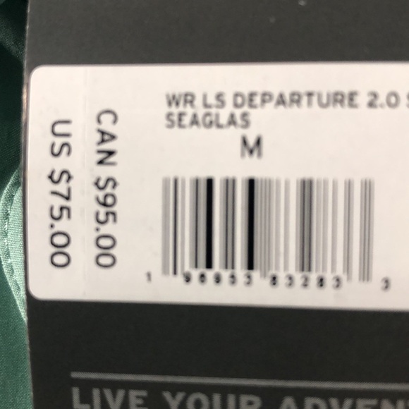 NWT eddie bauer Departure 2.0 Long-Sleeve Shirt seaglass green - Picture 6 of 11